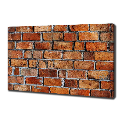 Cuadro canvas con impresión uv duradera horizontal pared de ladrillos
