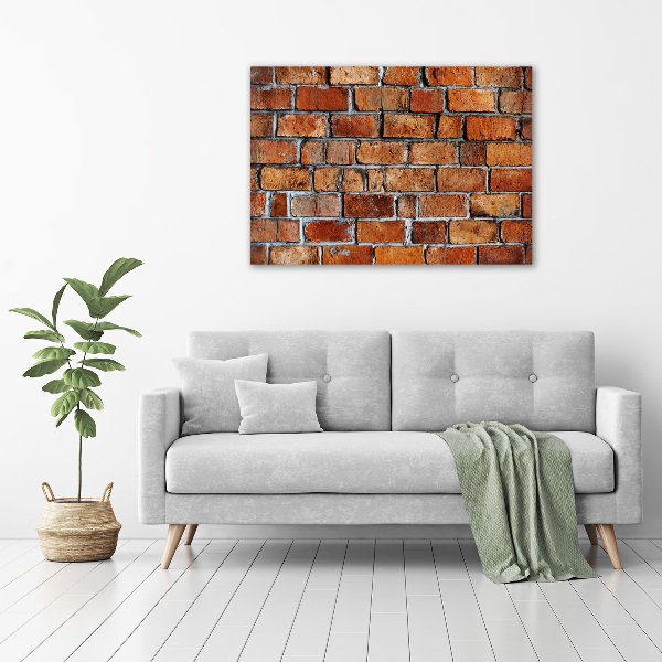 Cuadro canvas con impresión uv duradera horizontal pared de ladrillos