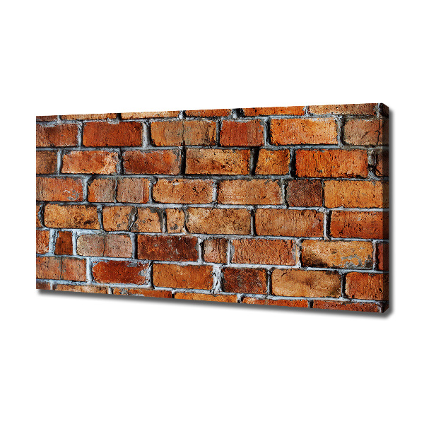 Cuadro canvas con impresión uv duradera horizontal pared de ladrillos