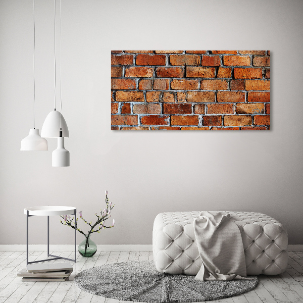 Cuadro canvas con impresión uv duradera horizontal pared de ladrillos
