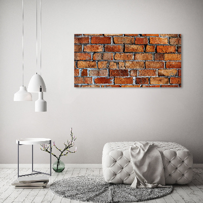 Cuadro canvas con impresión uv duradera horizontal pared de ladrillos
