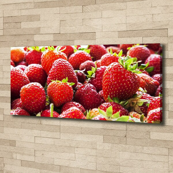 Cuadro canvas moderno de gran formato horizontal fresas