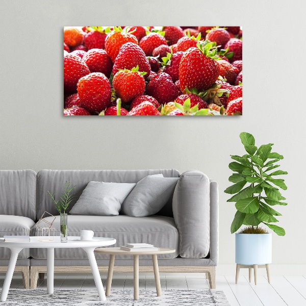 Cuadro canvas moderno de gran formato horizontal fresas