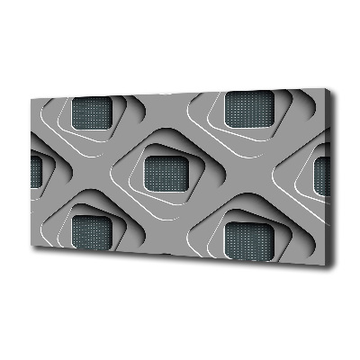 Cuadro canvas con impresión uv duradera horizontal Abstracción 3D