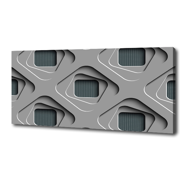 Cuadro canvas con impresión uv duradera horizontal Abstracción 3D