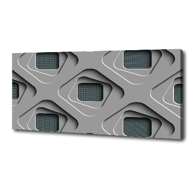 Cuadro canvas con impresión uv duradera horizontal Abstracción 3D