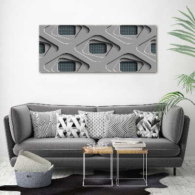 Cuadro canvas con impresión uv duradera horizontal Abstracción 3D