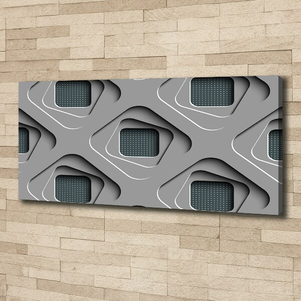 Cuadro canvas con impresión uv duradera horizontal Abstracción 3D