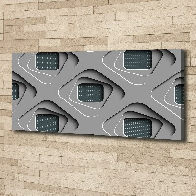 Cuadro canvas con impresión uv duradera horizontal Abstracción 3D