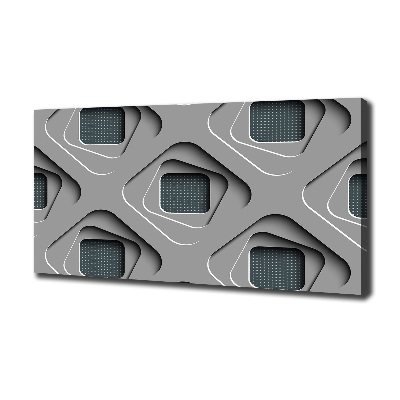 Cuadro canvas con impresión uv duradera horizontal Abstracción 3D