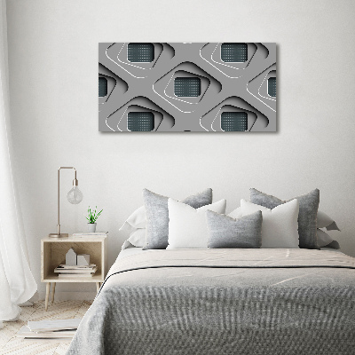 Cuadro canvas con impresión uv duradera horizontal Abstracción 3D