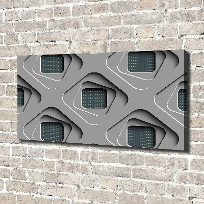 Cuadro canvas con impresión uv duradera horizontal Abstracción 3D