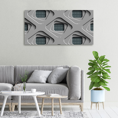 Cuadro canvas con impresión uv duradera horizontal Abstracción 3D
