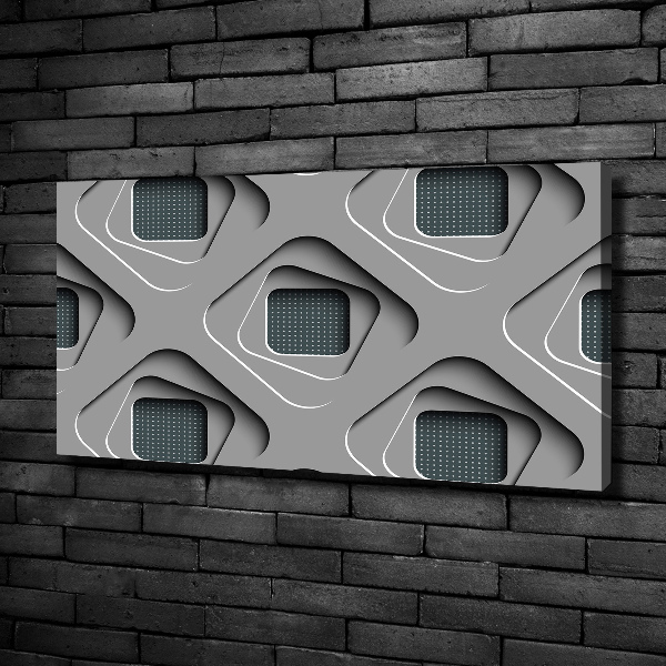 Cuadro canvas con impresión uv duradera horizontal Abstracción 3D