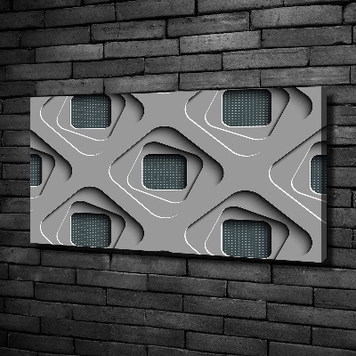 Cuadro canvas con impresión uv duradera horizontal Abstracción 3D