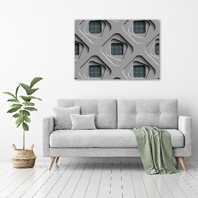 Cuadro canvas con impresión uv duradera horizontal Abstracción 3D