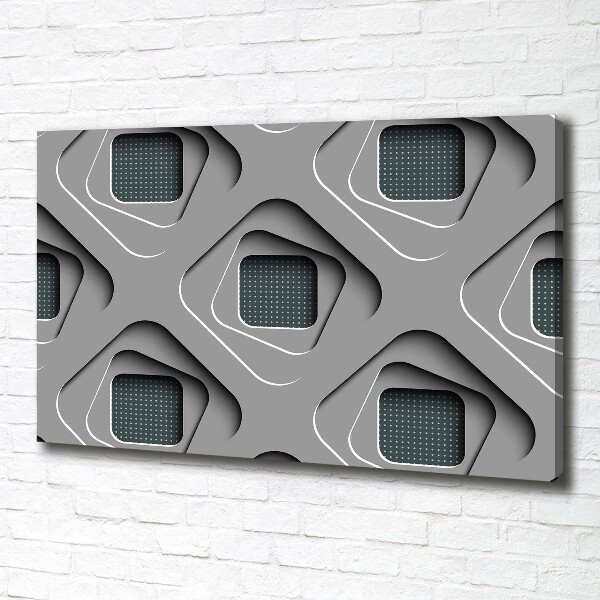 Cuadro canvas con impresión uv duradera horizontal Abstracción 3D