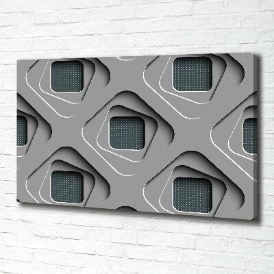 Cuadro canvas con impresión uv duradera horizontal Abstracción 3D