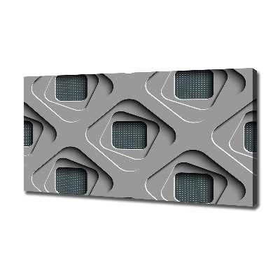 Cuadro canvas con impresión uv duradera horizontal Abstracción 3D