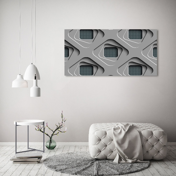 Cuadro canvas con impresión uv duradera horizontal Abstracción 3D