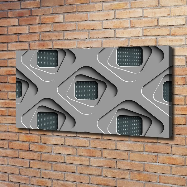 Cuadro canvas con impresión uv duradera horizontal Abstracción 3D