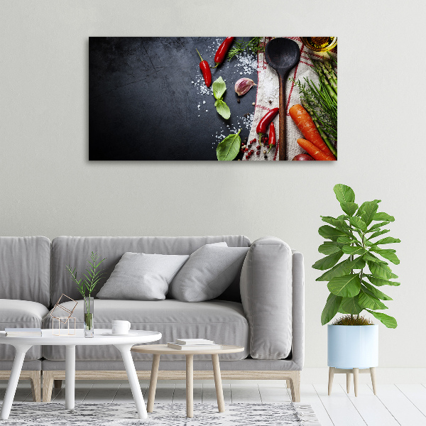 Foto en lienzo con acabado profesional horizontal Ingredientes