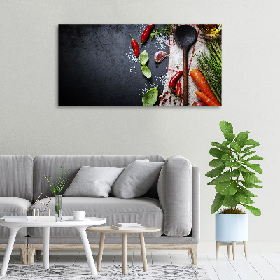 Foto en lienzo con acabado profesional horizontal Ingredientes