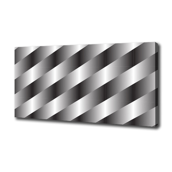 Cuadro canvas moderno de gran formato horizontal Rayas abstractas