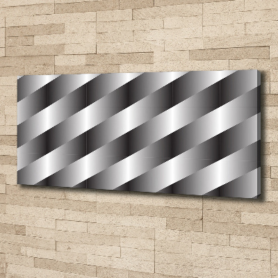 Cuadro canvas moderno de gran formato horizontal Rayas abstractas