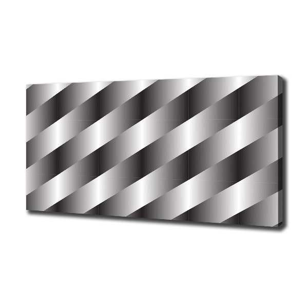 Cuadro canvas moderno de gran formato horizontal Rayas abstractas