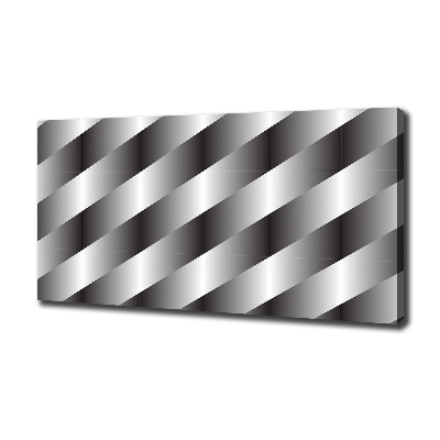 Cuadro canvas moderno de gran formato horizontal Rayas abstractas