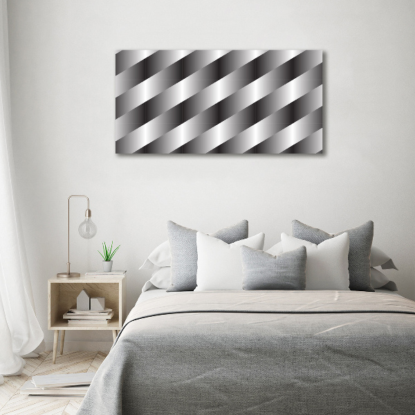 Cuadro canvas moderno de gran formato horizontal Rayas abstractas