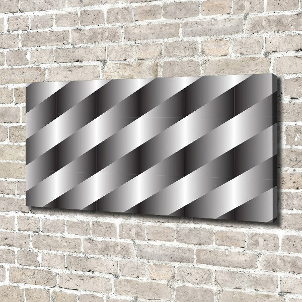 Cuadro canvas moderno de gran formato horizontal Rayas abstractas