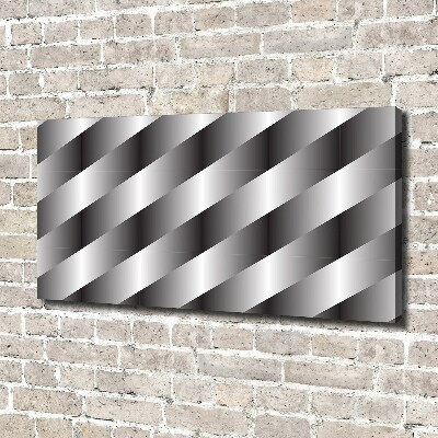 Cuadro canvas moderno de gran formato horizontal Rayas abstractas