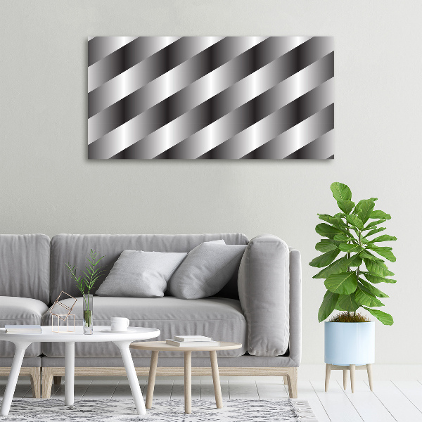 Cuadro canvas moderno de gran formato horizontal Rayas abstractas