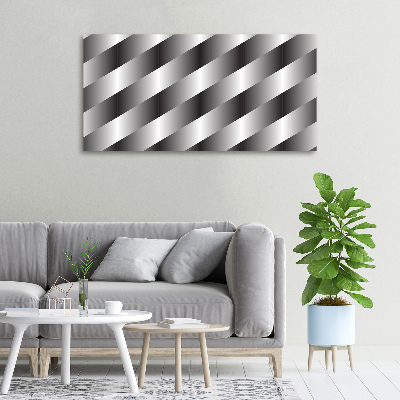 Cuadro canvas moderno de gran formato horizontal Rayas abstractas