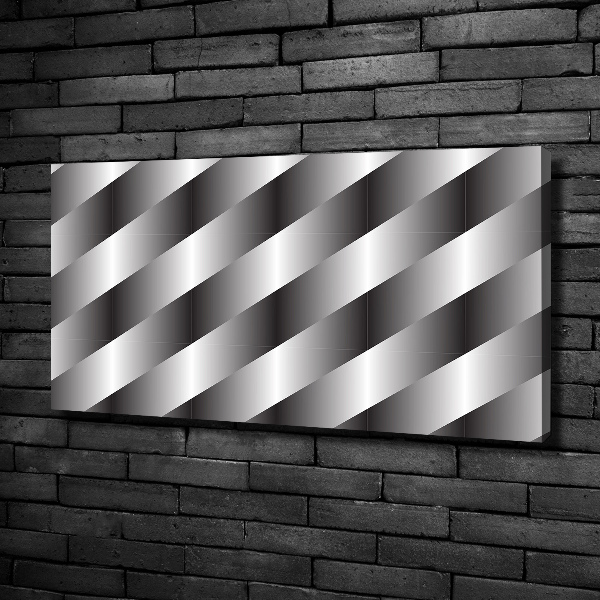 Cuadro canvas moderno de gran formato horizontal Rayas abstractas