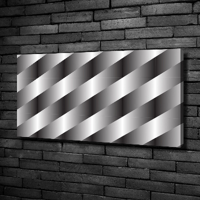 Cuadro canvas moderno de gran formato horizontal Rayas abstractas