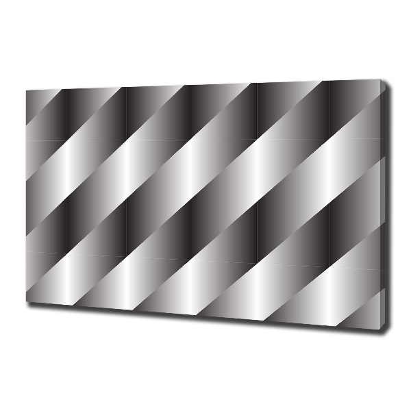 Cuadro canvas moderno de gran formato horizontal Rayas abstractas