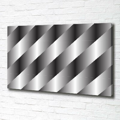 Cuadro canvas moderno de gran formato horizontal Rayas abstractas
