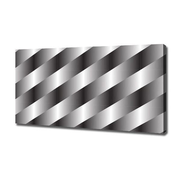 Cuadro canvas moderno de gran formato horizontal Rayas abstractas
