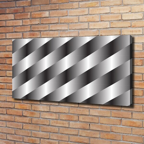 Cuadro canvas moderno de gran formato horizontal Rayas abstractas