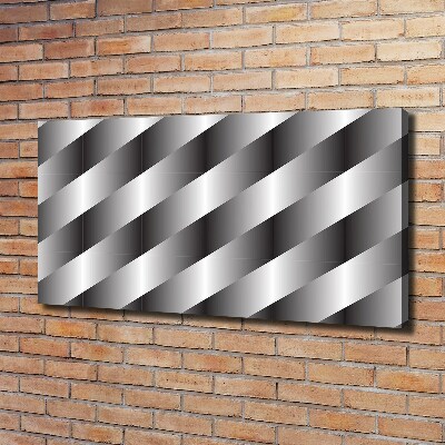 Cuadro canvas moderno de gran formato horizontal Rayas abstractas