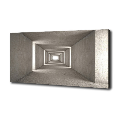 Cuadro canvas con impresión uv duradera horizontal Túnel de hormigón