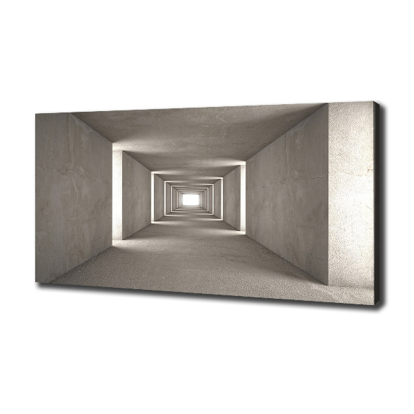 Cuadro canvas con impresión uv duradera horizontal Túnel de hormigón