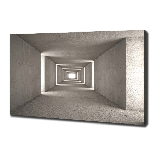 Cuadro canvas con impresión uv duradera horizontal Túnel de hormigón