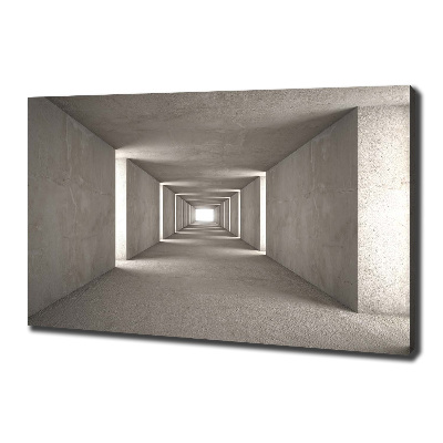 Cuadro canvas con impresión uv duradera horizontal Túnel de hormigón