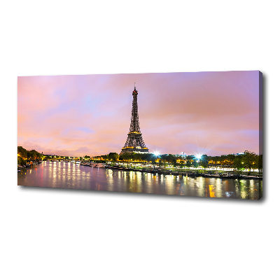 Cuadro canvas con impresión uv duradera horizontal Torre Eiffel de París