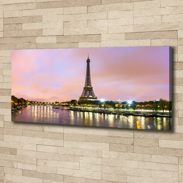 Cuadro canvas con impresión uv duradera horizontal Torre Eiffel de París