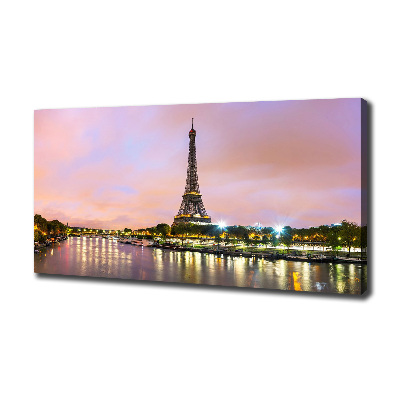 Cuadro canvas con impresión uv duradera horizontal Torre Eiffel de París